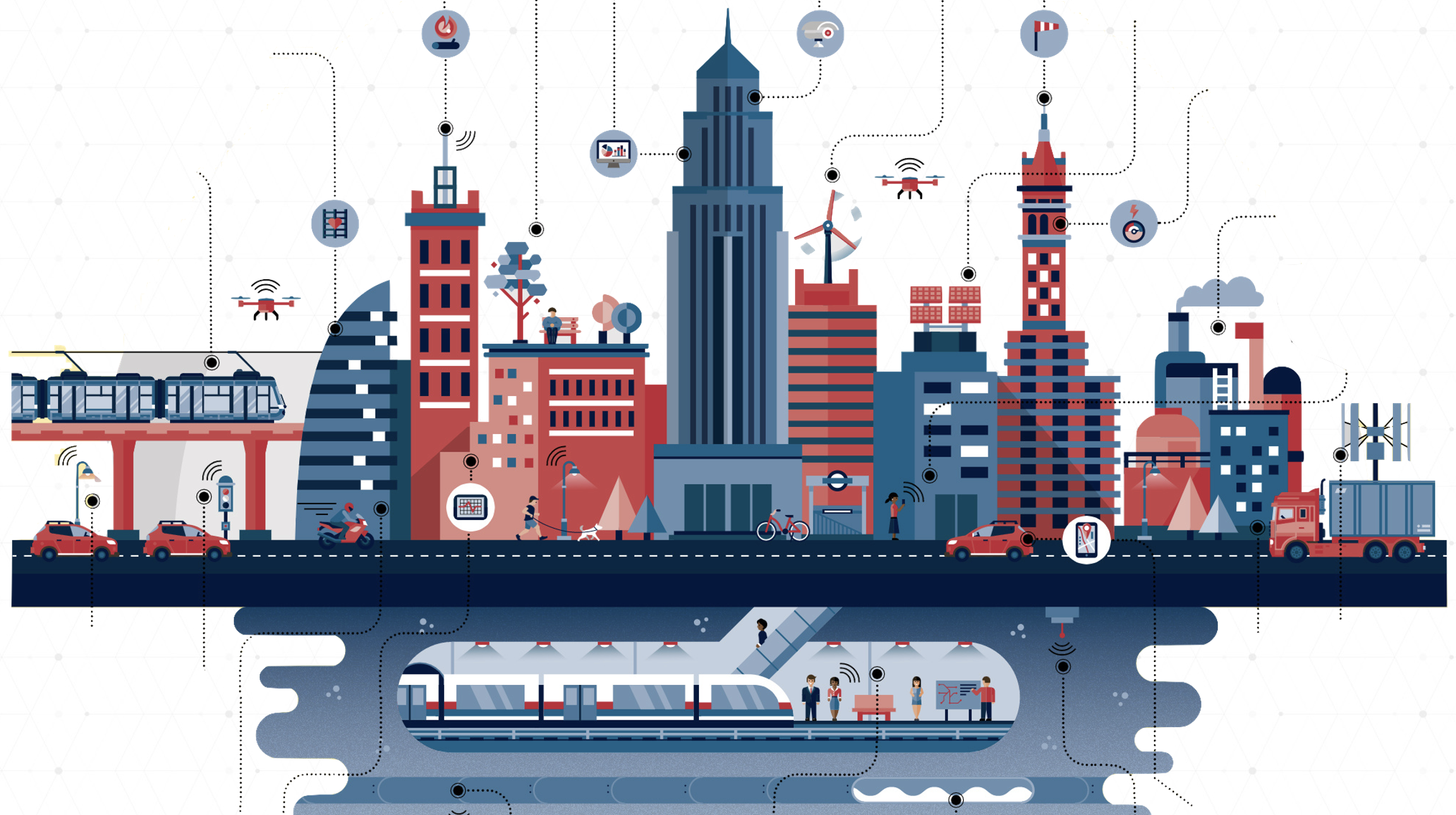 Smart City with Autonomous Systems